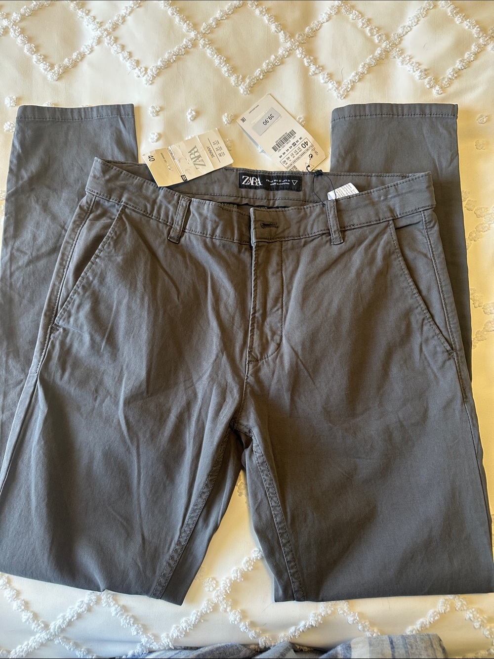 Zara gray skinny pants NWTS size 31
